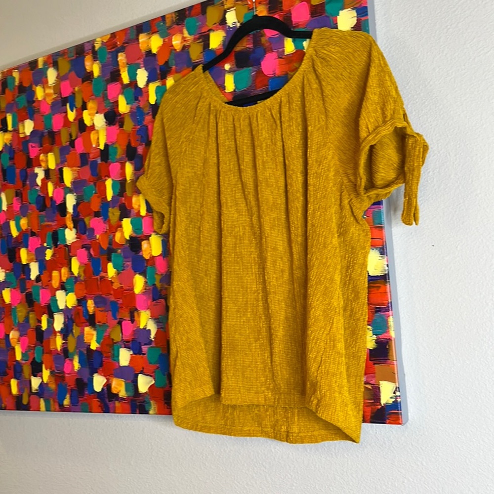 Mustard color blouse